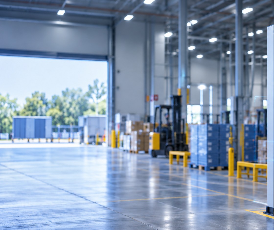 Automated industrial warehouse environment without people
